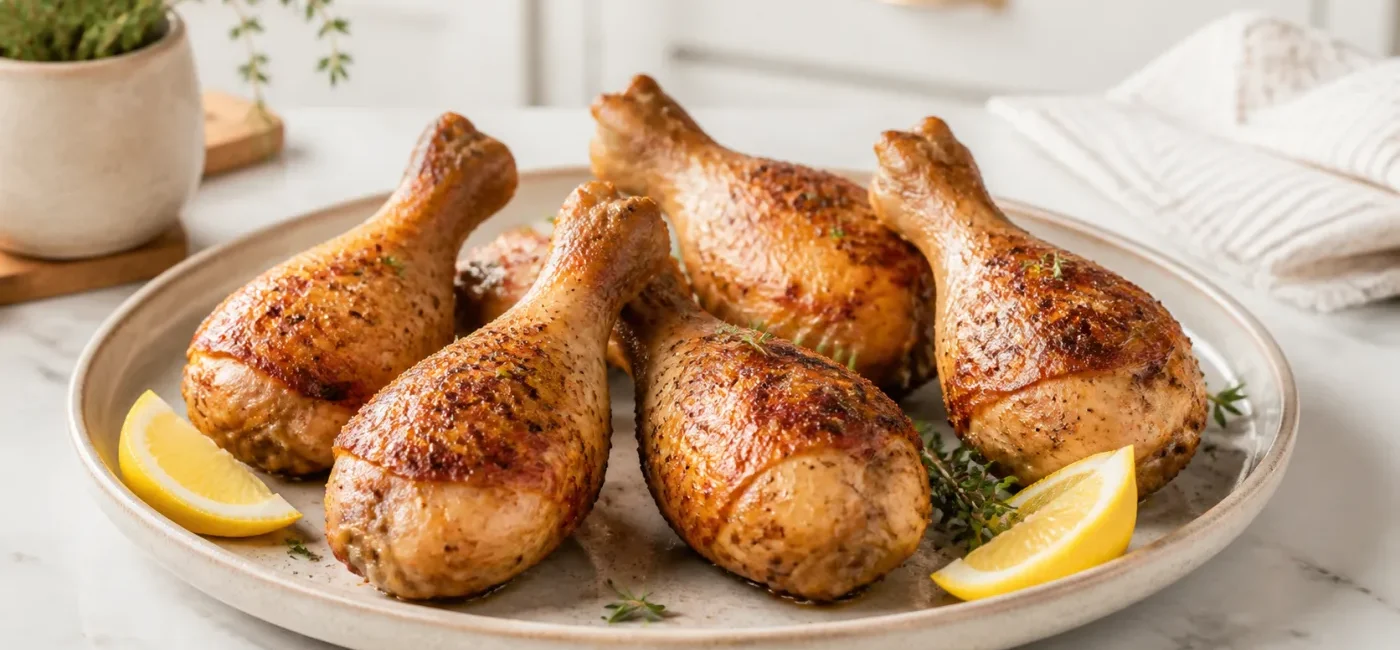 Crispy air fryer chicken drumsticks recipe