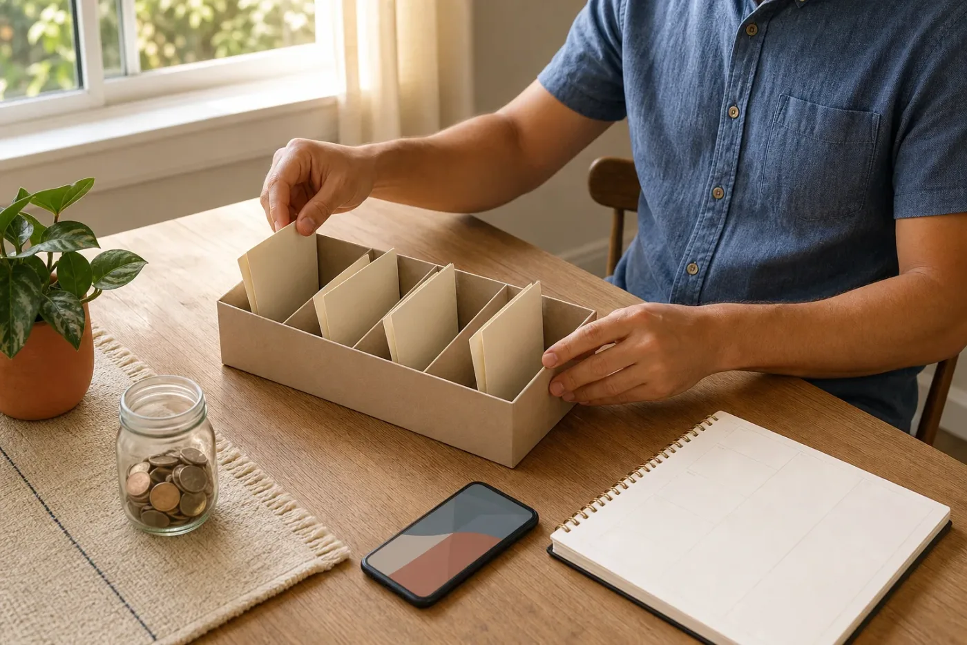A self-employed person organizing four separate estimated-tax payment periods