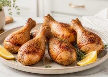 Crispy air fryer chicken drumsticks recipe