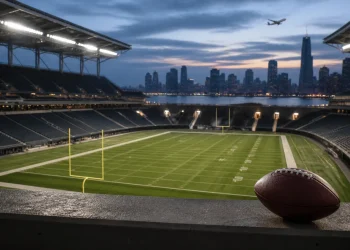 American football stadium representing a future NFL team outside the United States